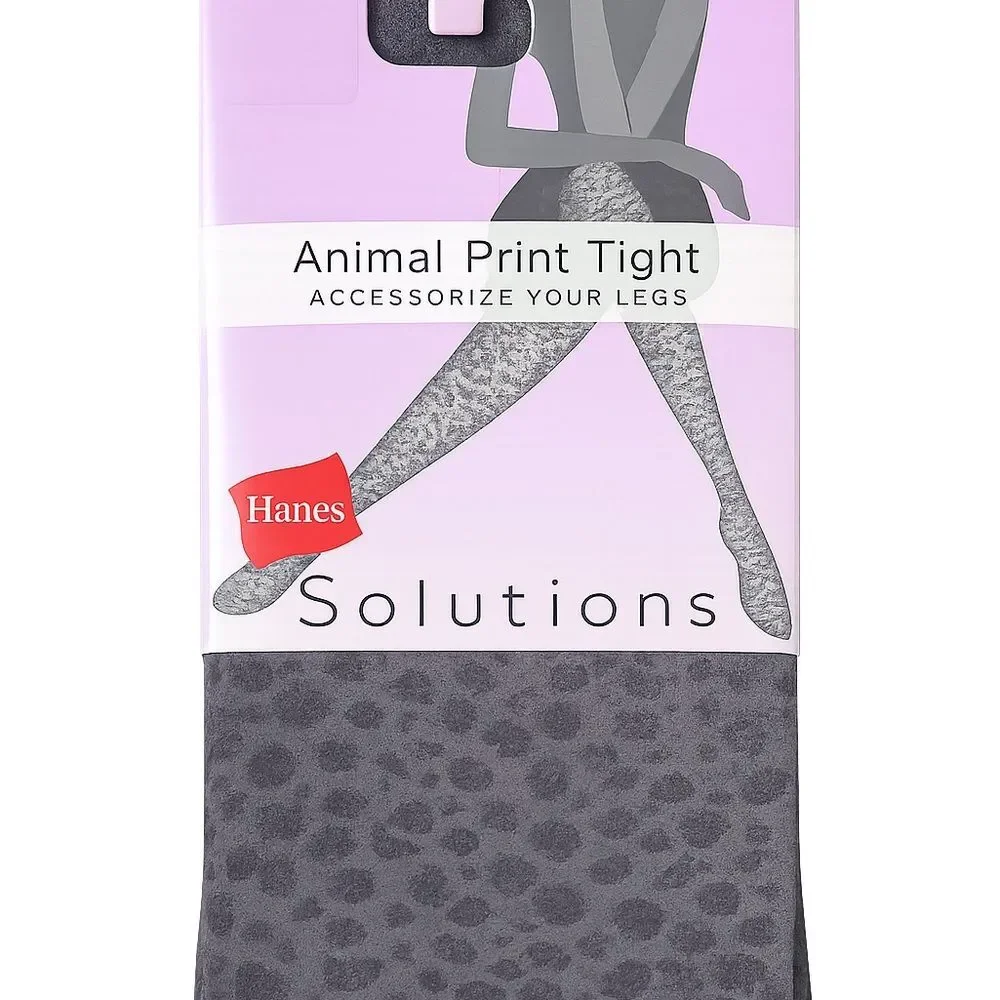 Womens Tights Bundle 3 Pairs Floral Sheer Animal Print Textured Gray New